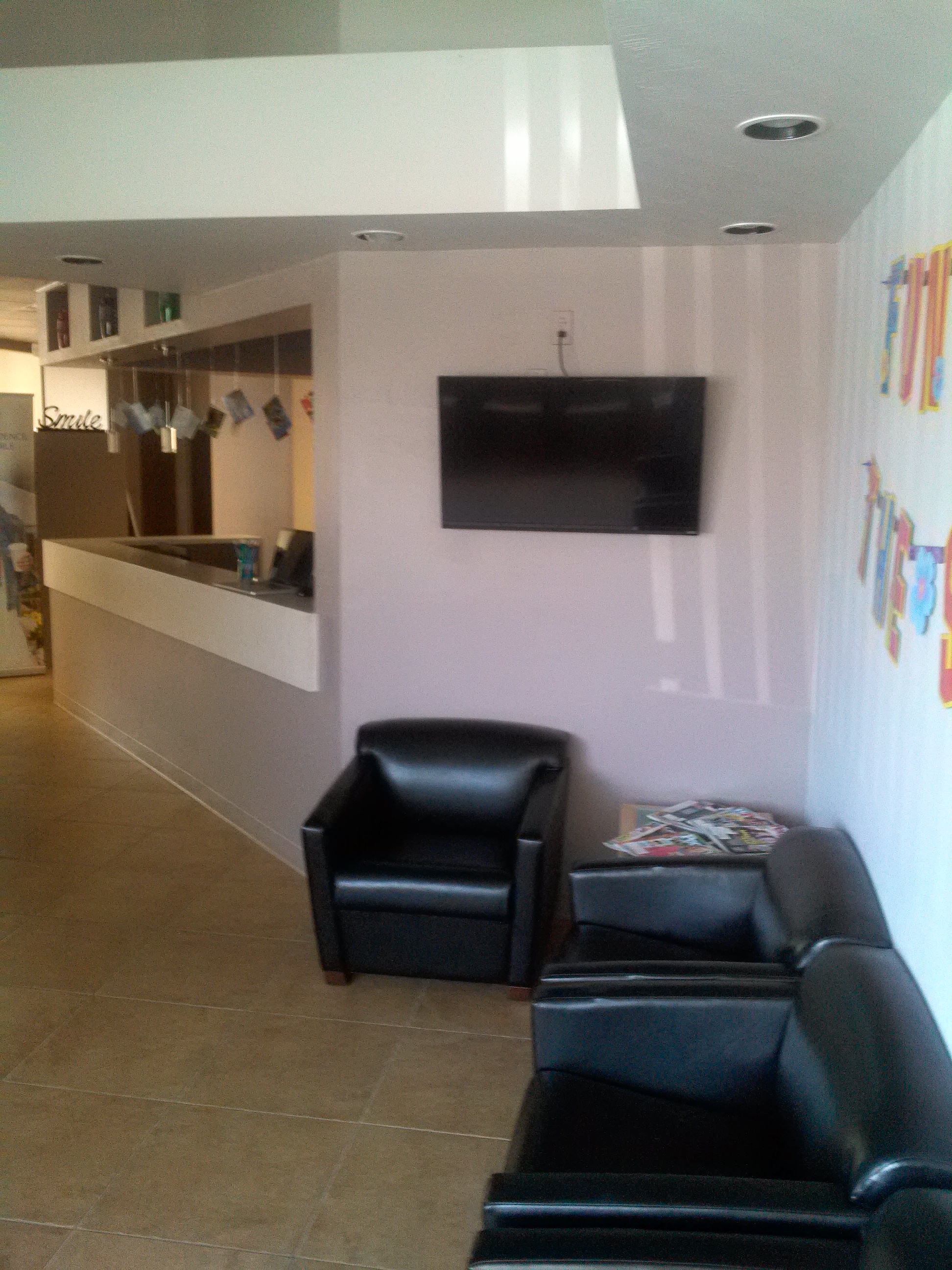 Commercial office reception area remodeling contractor project in Phoenix, AZ