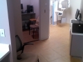 Office view of new flooring and custom commercial cabinets in North Phoenix