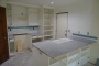 Custom white cabinets and subway tile backsplash remodel in Phoenix