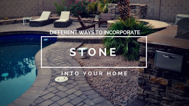 different ways to incorporate stone into your home